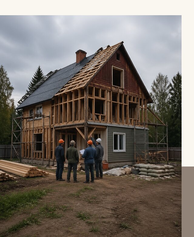 Реконструкция дачного дома в Миассе под ключ с проектом